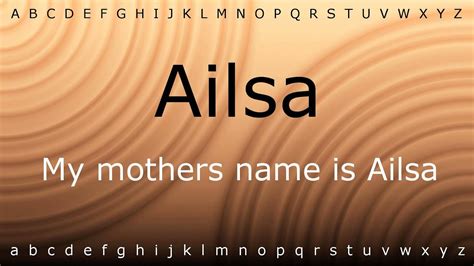 aisa name pronunciation|Ailsa .